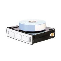Zebra Z-Band Direct - Polypropylen (PP) - permanenter Acrylklebstoff - perforiert - 6 mil - Blau, Fühlmarke schwarz - 25.4 x 279.4 mm 1200 Stck. (6 Rolle(n)