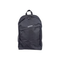 Manhattan Knappack Backpack 15.6", Black, LOW COST, Lightweight, Internal Laptop Sleeve, Accessories Pocket, Padded Adjustable Shoulder Straps, Water Bottle Holder, Three Year Warranty - Notebook-Rucksack - 39.6 cm (15.6")