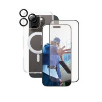 PanzerGlass CARE by ® Feature 3-in-1 Ceramic Set iPhone 16 Pro Max, Apple, Apple - iPhone 16 Pro Max, Trockene Anwendung, Kratzresistent, Schockresistent, Transparent, 1 Stück(e)