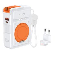 4smarts 541384, 10000 mAh, Lithium Polymer (LiPo), Adaptive Fast Charging, Power Delivery 3.0, Programmable Power Supply (PPS), Quick Charge 3.0,..., Kabelloses Aufladen, 22,5 W, Orange, Weiß