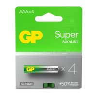 GP Battery Super Alkaline GP24A, Einwegbatterie, AAA, Alkali, 1,5 V, 4 Stück(e), Cd (cadmium), Hg (Quecksilber)