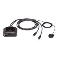 ATEN US3312 - KVM-/Audio-/USB-Switch - mit fernbedienbarem Port-Wahlschalter
