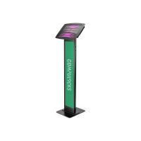 Compulocks iPad Pro 12.9" (3-6th Gen) Space Enclosure Brandable Floor Stand - Aufstellung (Bodenständer, Gehäuse, Montageset, 2 Schlüssel)