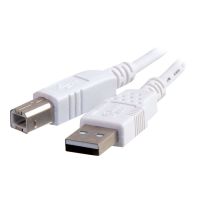 C2G 3m USB 2.0 A/B CBL WHT - Kabel - Digital/Daten