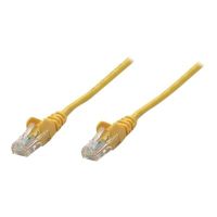Intellinet Network Patch Cable, Cat5e, 0.25m, Yellow, CCA, SF/UTP, PVC, RJ45, Gold Plated Contacts, Snagless, Booted, Polybag - Netzwerkkabel - RJ-45 (M)