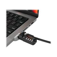 Compulocks Ledge Lock Adapter for MacBook Pro 16" M1, M2 & M3 with Combination Cable Lock - Sicherheitsschlossadapter - mit Kombinationsschloss - für Apple MacBook Pro 16 (M1, M2)
