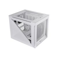 Thermaltake Divider 200 TG Snow - Micro-Case - micro ATX - Seitenteil mit Fenster (gehärtetes Glas)