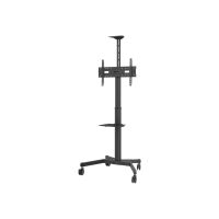 Vision X-Series VFM-F21 - Wagen - für Flachbildschirm / Videokonferenzsystem - höhenverstellbar, max. 50 kg - Stahl - Schwarz - Bildschirmgröße: 78.7-203cm (31"-80")
