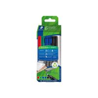 STAEDTLER Lumocolor 318 - Filzstift - permanent - verschiedene Farben - 0.6 mm - fein (Packung mit 6)