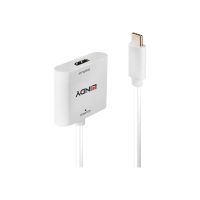 Lindy Videoadapter - 24 pin USB-C männlich zu HDMI weiblich - 10 cm - weiß - unterstützt 4K 60 Hz (3840 x 2160)