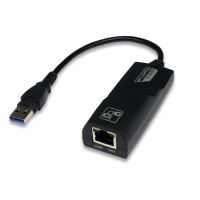 Exsys EX-1320-2, Kabelgebunden, USB, Ethernet, 1000 Mbit/s, Schwarz