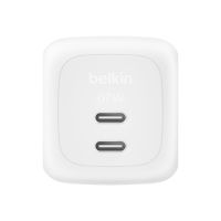 Belkin BoostCharge Pro - Netzteil - GaN - 67 Watt - Fast Charge, PD 3.1/PPS - 2 Ausgabeanschlussstellen (2 x USB-C)