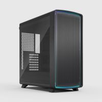 Fractal Design Summit Ambience Blackout TG Light Tint, Midi Tower, PC, Schwarz, Mini-ITX, micro ATX, ATX, EATX, Stahl, Gaming