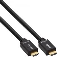 InLine HDMI-High Speed Kabel mit Ethernet - ST / ST - aktiv - schwarz / gold - 30m