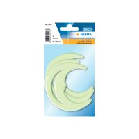 HERMA HOME - Dekorationskleber - Mond - 8 x 8.5 cm - Dauerhaft - Kunststoff (Packung mit 3)