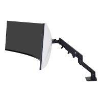 Ergotron HX - Befestigungskit (Gelenkarm, Spannbefestigung für Tisch, Tischplattenbohrung, Befestigungsteile, Verlängerungsteil, stabiles Drehgelenk) - Konstante Krafttechnologie - für LCD-Display / Curved LCD-Display - mattschwarz - Bildschirmgröße: up t