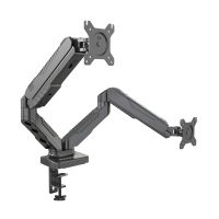 Rockstable RS-MM007 Fortgeschritten Halterung für 2 Monitore, Klemme /Bolzen, 13 kg, 38,1 cm (15 Zoll), 68,6 cm (27 Zoll), 100 x 100 mm, Schwarz