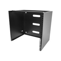 StarTech.com 10U Wall Mount Rack, 19" Wall Mount Network Rack, 14 inch Deep (Low Profile)