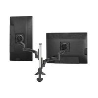Chief Kontour Articulating Colum Dual Monitor Desk Mount - For Displays 10-32" - Black - Befestigungskit (Tischmontage, Spalte, 2 Gelenkarme)
