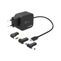 j5create JUP1565DCE3A-EN - Netzteil - GaN, mit 3 DC-Anschlusstypen - 67 Watt - 3.3 A - PD 3.0, PD 2.0 (24 pin USB-C)