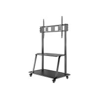 V7 TVCART3 - Wagen - ultrarobust - für interaktives Flachfeld- / LCD-Display - Stahl - Bildschirmgröße: 152.4-266.7 cm (60"-105")