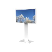 Hi-ND Floorstand Glass Universal 49"- 65" - Aufstellung - für LCD-Display - Metall - weiß, RAL 9003 - Bildschirmgröße: 124.5-165.1 cm (49"-65")