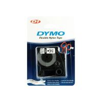 Dymo D1 - Nylon - Schwarz auf Weiß - Roll (1.2 cm x 3.5 m)