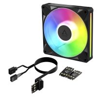 Arctic BioniX P14 A-RGB 140 mm PWM-Lüfter mit Daiy Chain, Ventilator, 14 cm, 400 RPM, 2500 RPM, 186 m³/h, Schwarz