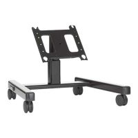 Chief Confidence Large 2' Monitor Mobile Cart - For Displays 42-86" - Black - Wagen - für LCD-Display - Schwarz - Bildschirmgröße: 106.7-180.3 cm (42"-71")
