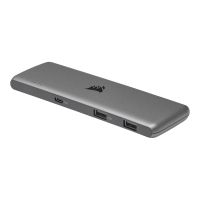 Corsair USB100 - Hub - 4 x SuperSpeed USB 3.0 + 3 x USB-C