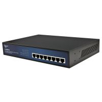 ALLNET ALL8808POE, Unmanaged, L2, Gigabit Ethernet (10/100/1000), Power over Ethernet (PoE), Rack-Einbau