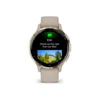 Garmin Venu 3S - 41 mm - French Gray - intelligente Uhr mit Band - Silikon - Handgelenkgröße: 110-175 mm - Anzeige 3.04 cm (1.2")