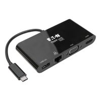 Eaton Tripp Lite Series USB 3.1 Gen 1 USB-C Adapter Converter Thunderbolt 3 Compatible 4K @ 30Hz