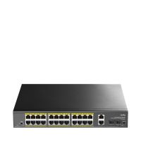 CUDY PoE+ Switch with 2 Uplink Ports and 2 Gigabit SFP Slots 300W - Switch - 1 Gbps
