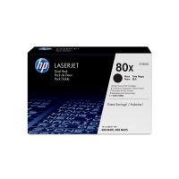 HP 80X - 2er-Pack - Hohe Ergiebigkeit - Schwarz - original - LaserJet - Tonerpatrone (CF280XD)