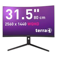 TERRA LCD/LED 3285W HA black CURVED USB-C/HDMI/DP, 80 cm (31.5"), 2560 x 1440 Pixel, Wide Quad HD, LCD, 1 ms, Schwarz