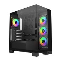 FSP M540-BA, Midi Tower, PC, Schwarz, ATX, micro ATX, Mini-ITX, Glas, SPCC, Gaming
