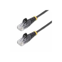 StarTech.com 15m Black Slim CAT6 Ethernet Cable, Snagless, 28AWG, LSZH - Patch-Kabel - RJ-45 (M)