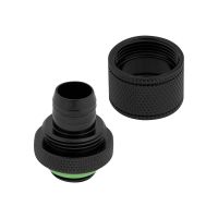 Corsair Hydro X Series XF Compression Fitting - Flüssigkühlsystemarmatur - Schwarz (Packung mit 4)