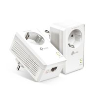 TP-LINK AV1000-Gigabit-Powerline-Adapter KIT mit Steckdose, 1000 Mbit/s, IEEE 1901, IEEE 802.3, IEEE 802.3ab, IEEE 802.3u, Type E/F, Gigabit Ethernet, 10,100,1000 Mbit/s, HomePlug AV2
