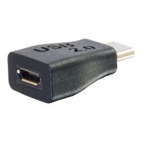 C2G USB 2.0 USB Type C to USB Micro B Adapter M/F - USB C to Phone Black - USB-Adapter - Micro-USB Typ B (W)