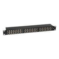 Equip Pro - Patch Panel - Rack montierbar - CAT 6 - STP - RJ-45 X 48 - Schwarz - 1U - 48.3 cm (19")