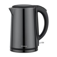 Trisa Comfort Touch, 1,5 l, 2200 W, Schwarz, Edelstahl, Wasserstandsanzeige, Überhitzungsschutz