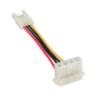 InLine Stromadapter - 8,89cm (3,5") Buchse zu 13,34cm (5,25") Stecker gewinkelt