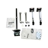 Ergotron LX - Befestigungskit (Doppelarm, hohe Säule) - für 2 LCD-Displays - Aluminium, Stahl - poliertes Aluminium mit schwarzen Akzenten - Bildschirmgröße: bis zu 101,6 cm (bis zu 40 Zoll)