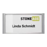 Durable CLASSIC - Namensschild - für 30 x 65 mm - Magnet - Silber (Packung mit 10)