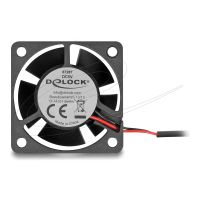 Delock Gehäuselüfter - axial - 40 mm - Schwarz