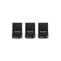 SanDisk Ultra Fit - USB-Flash-Laufwerk - 32 GB - USB 3.1 - Schwarz (Packung mit 3)
