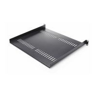 StarTech.com 2er-Pack 1HE 19 Zoll Serverrack Fachboden/Ablage, 40cm Tief - Rack - Regal - Schwarz - 1U - 48.3 cm (19")