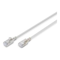 DIGITUS CAT 6A F-FTP Slim Patchkabel, 1m, Grau